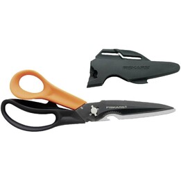 Fiskars 1000809 Cuts + More Forbici multiuso nero e arancione
