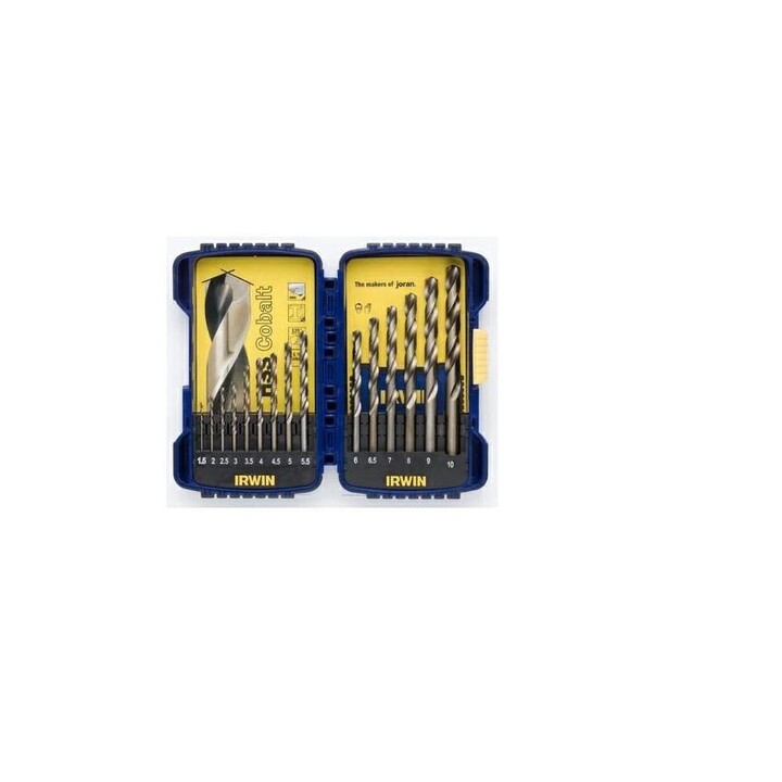 Juego de brocas IRWIN de cobalto, 15 piezas, 1,5-10 mm.