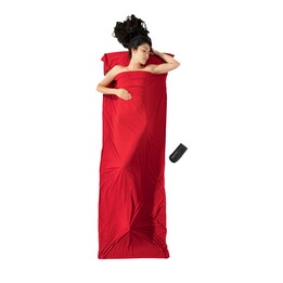 Cocoon TravelSheet Sac de couchage rectangulaire Coton, Tissu Rouge