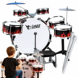 SUPRIMO K-DRUMS 2, batería grande para niños con 6 tambores.