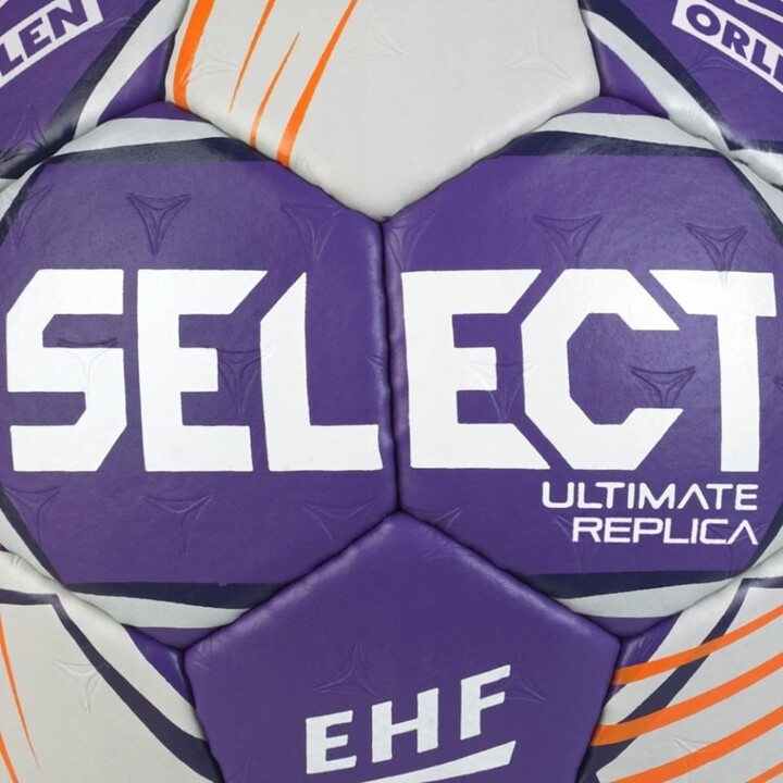 Select Sport Orlen Superliga 3 EHF Ultimate Replica balón de balonmano talla 3 morado/gris