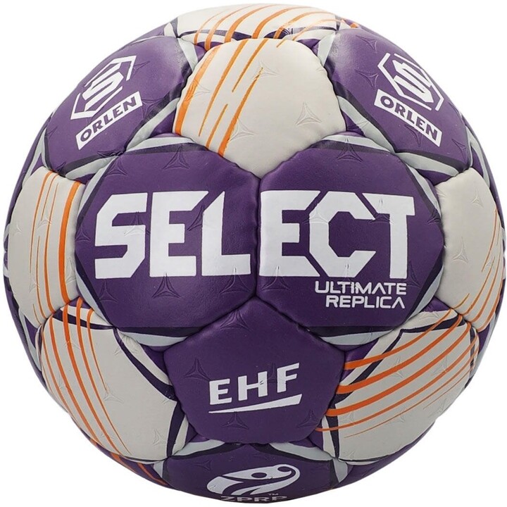 Select Sport Orlen Superliga 3 EHF Ultimate Replica balón de balonmano talla 3 morado/gris
