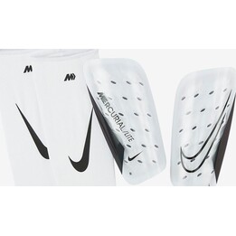 Caneleiras de futebol Nike Mercurial Lite 146164 M, brancas, tamanho M