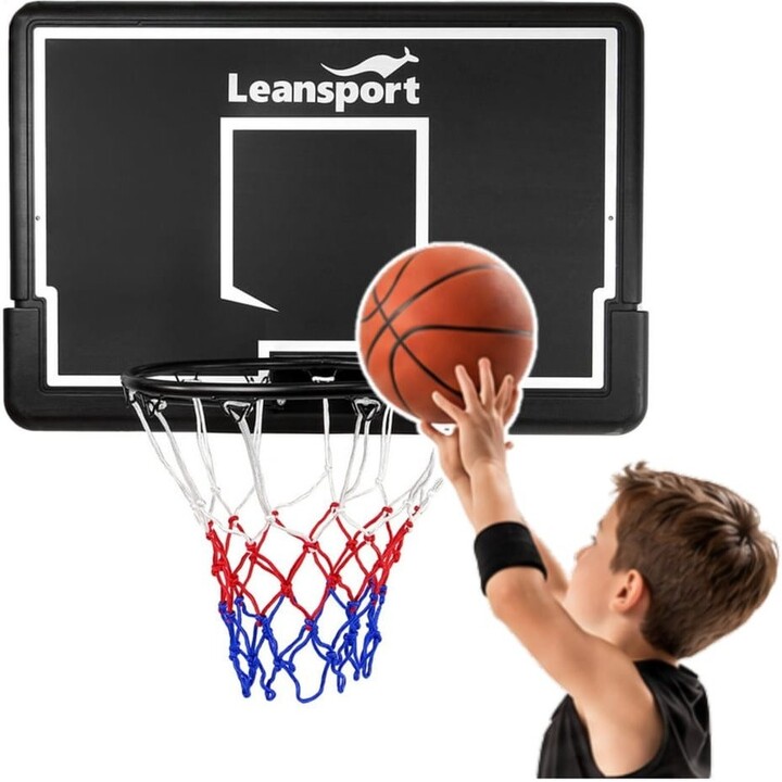 Canasta de baloncesto genérica para colgar con tablero 30566, negra, 90 cm