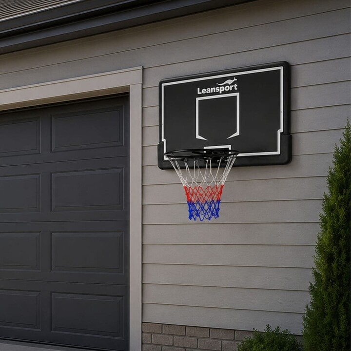 Canasta de baloncesto genérica para colgar con tablero 30566, negra, 90 cm