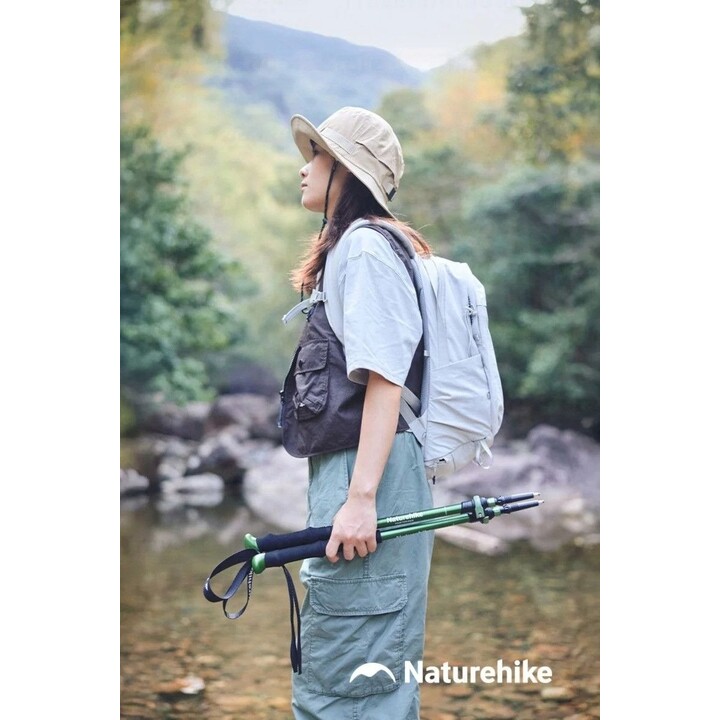 Bastones de senderismo Naturehike Sunlit 0011836100049305, color verde, 60-135 cm