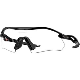 Oakley Radar Plate 687780 Sonnenbrille, poliertes Schwarz/klares Photo-Iridium