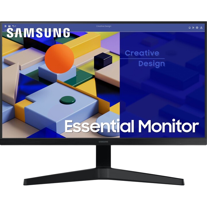 Monitor Samsung Essential S3 S27C310EAU de 27 polegadas, Full HD, IPS, 75 Hz, FreeSync – Preto