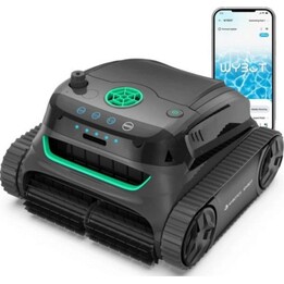 Limpiador robótico para piscinas WYBOT S2, sin cables, con capacidad para trepar por paredes y aspirador automático para piscina