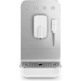 Machine à expresso automatique Smeg BCC12 BCC12WHMEU avec mousseur à lait, blanche