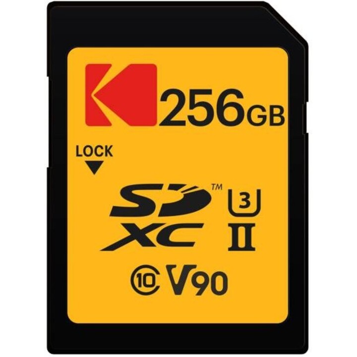 Kodak SDXC 256GB UHS-II U3 V90 Ultra Pro