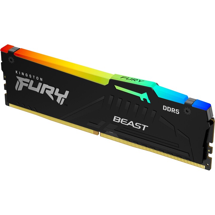 Modulo di memoria RAM Kingston FURY Beast KF552C40BBA-32 DDR5 da 32 GB, 5200 MT/s, CL40, RGB