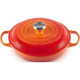 Le Creuset Gourmet 21180260902430 Profi-Auflaufform, rot, 26 cm