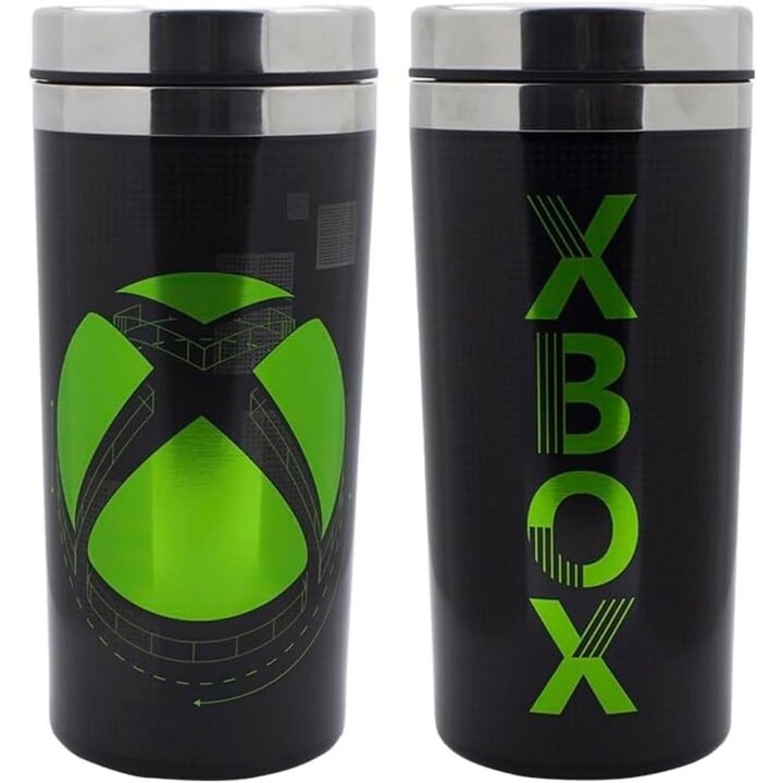 Mug de voyage Paladone Xbox PP10504XB en métal, tasse en acier inoxydable