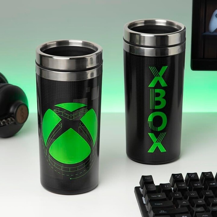 Paladone Xbox PP10504XB Metall-Reisebecher aus Edelstahl