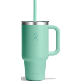 Vaso térmico de viaje Hydro Flask 727268 con tapa transparente, verde mar, 32 oz