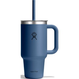 Taza térmica de viaje Hydro Flask 727374 con tapa transparente, azul marino, 32 oz