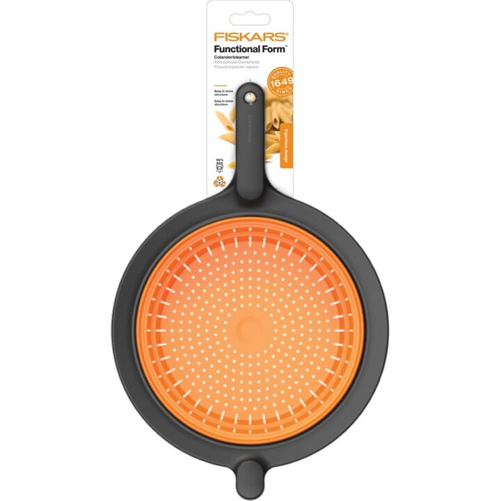 Fiskars Functional Form 1027304 Foldable Silicone Strainer Colander