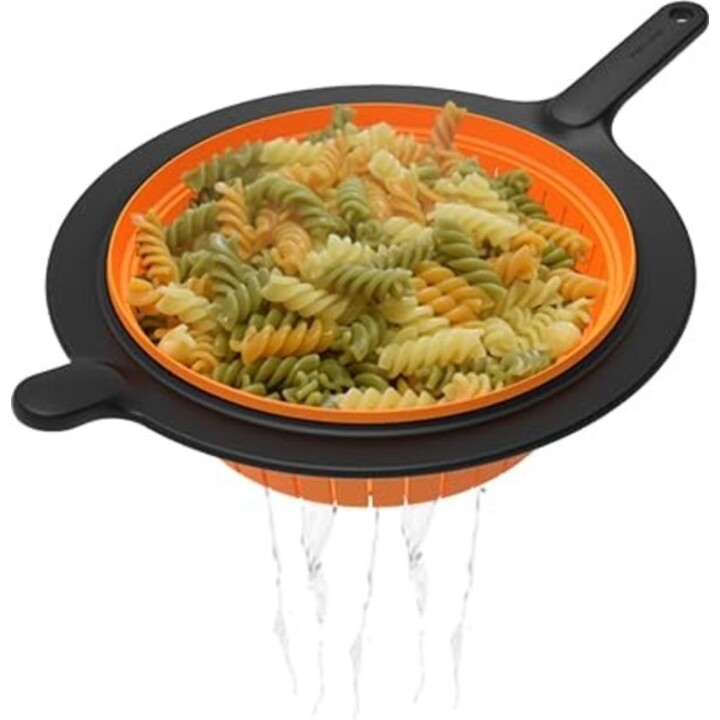 Fiskars Functional Form 1027304 Foldable Silicone Strainer Colander