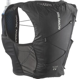 Colete de corrida Salomon 707119 Active Skin 4 para mulher (Preto/Metal)