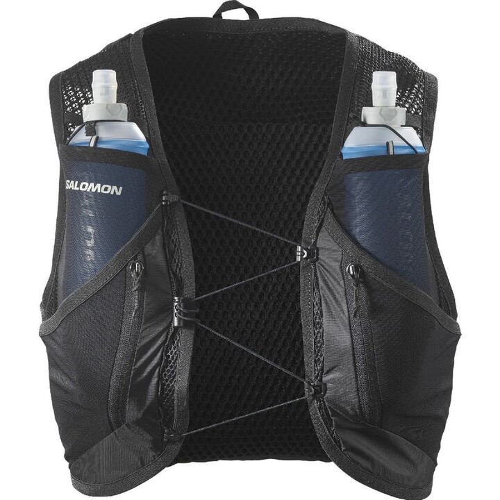 Chaleco de running Salomon 558715 Active Skin 12 (negro/metalizado, talla XL)