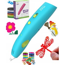 MYFIRST O850031616257 myFirst 3dPen Make - 3D Pen + 9 PCL Refills (Blue)