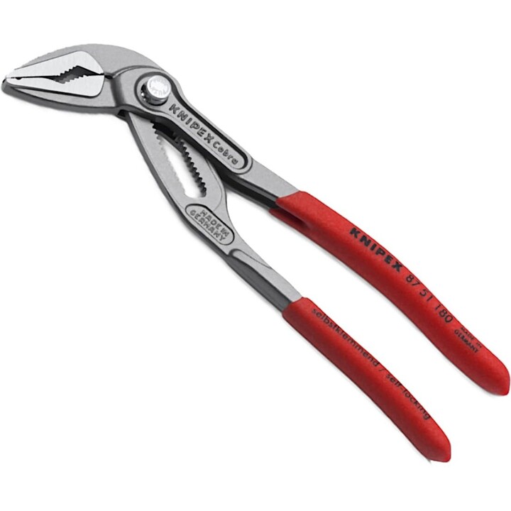 Knipex O4003773088981 Alicates Cobra para bombas de agua con mordazas alargadas de 180 mm