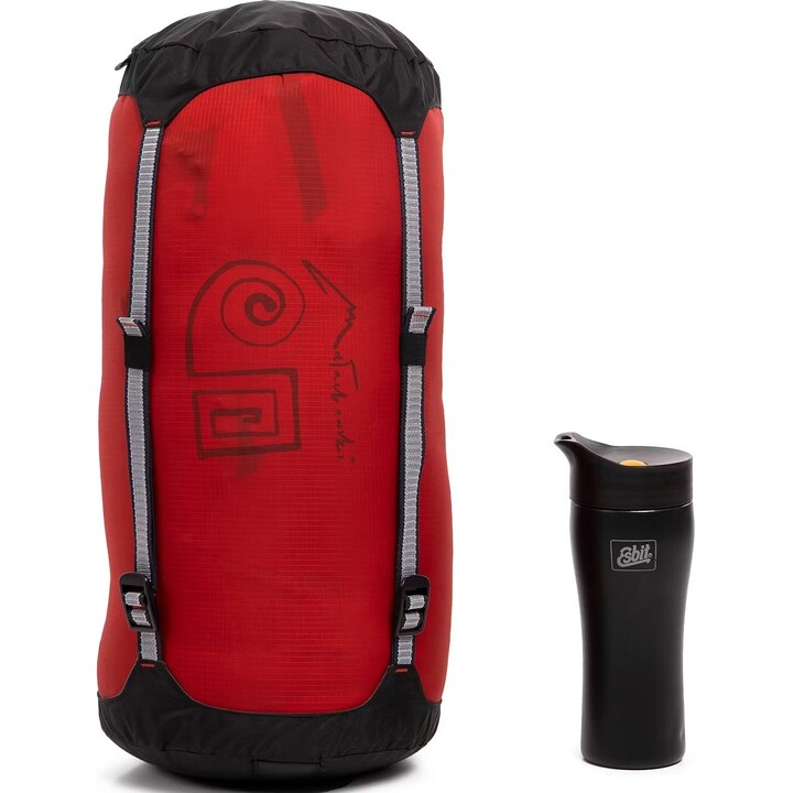 Saco de dormir de plumón Małachowski 1000 Guide Pro 175838, 188 cm, izquierda, amarillo/rojo