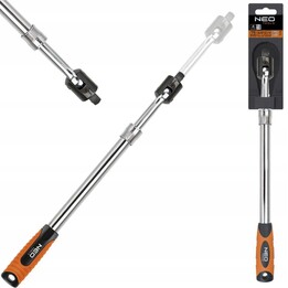 Neo Tools TOP-08-553 Cabo articulado telescópico com encaixe de 1/2, 470-620 mm