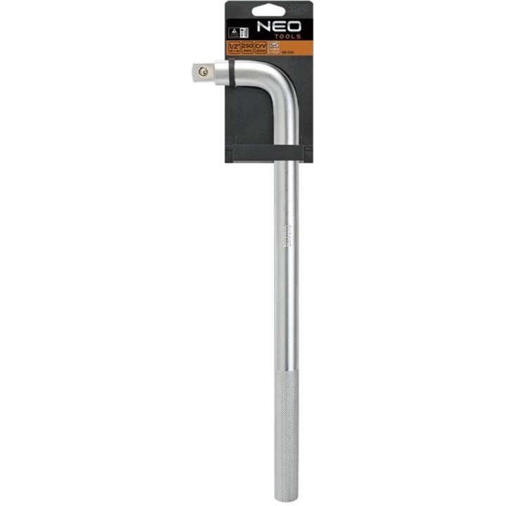 Neo Tools TOP-08-357 Mango para llaves de vaso tipo L, acoplamiento de 3/4, longitud de 450 mm
