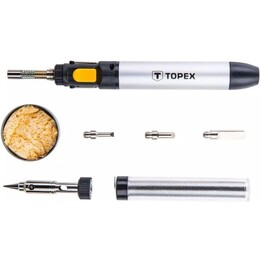 Topex TOP-44E108 Micro-brûleur à butane, fer à souder en forme de stylo, capacité de 12 ml