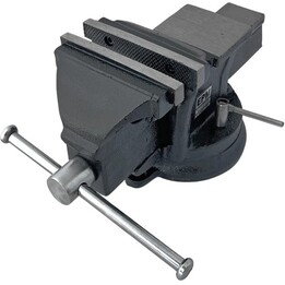 Morsa da banco con ganasce girevoli E-440-1076, morsa da officina con base girevole, 100 mm
