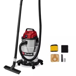 Einhell TC-VC 3055 S 30 L Aspirateur réservoir cylindrique Sec&humide 950 W Sac à poussière