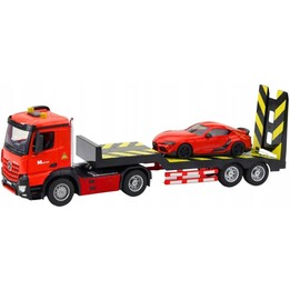 22707 RC - Camion-transport de voitures télécommandé, jouet, échelle 1:16, rouge