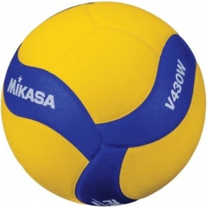 Pelota de voleibol de interior oficial Mikasa V430W 6904879, amarilla y azul