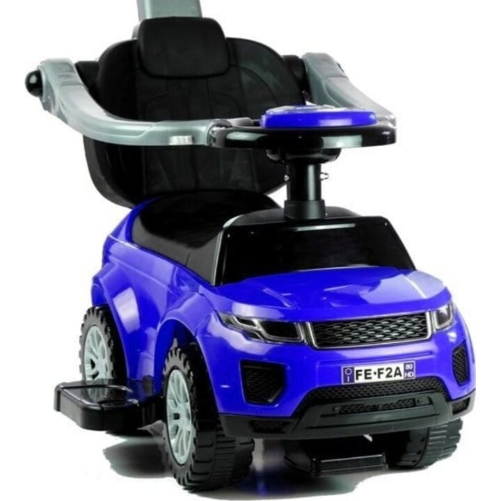 LT2852 Voiture à pousser pour enfants, poussette jouet, modèle 614W, bleu