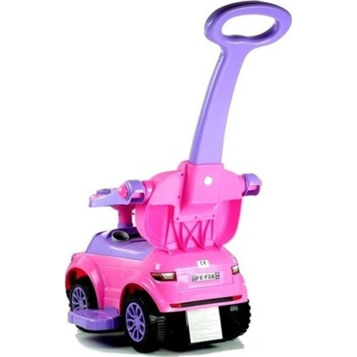 2853 Macchinina da spingere per bambini, passeggino, veicolo giocattolo per bambini piccoli 614W rosa