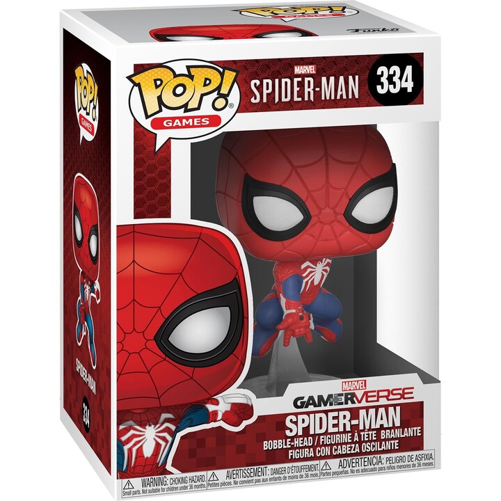 Figura de vinilo coleccionable FUNKO POP de Spider-Man 334 de Marvel Comics