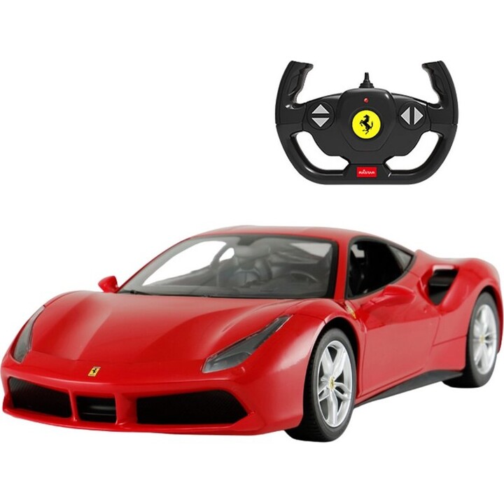20583 Ferrari 488 GTB, coche deportivo teledirigido (RC) a escala 1:14, rojo
