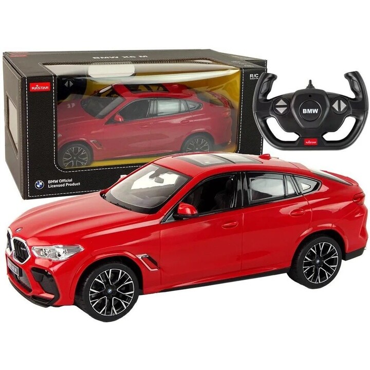15290 Rastar BMW X6, coche de juguete teledirigido a escala 1:14, rojo