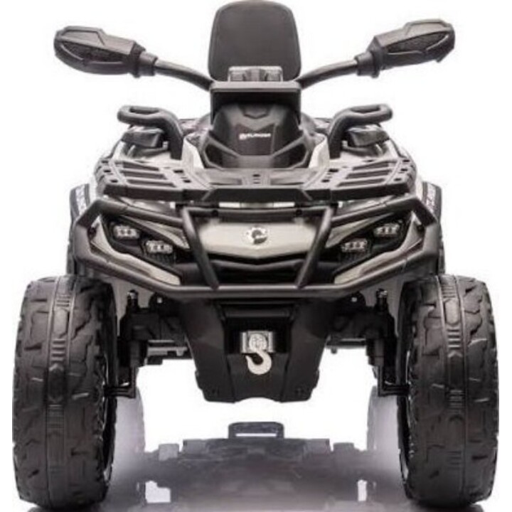 LEANToys 25029 Can-Am Outlander 4x4 Quad a batteria, grigio