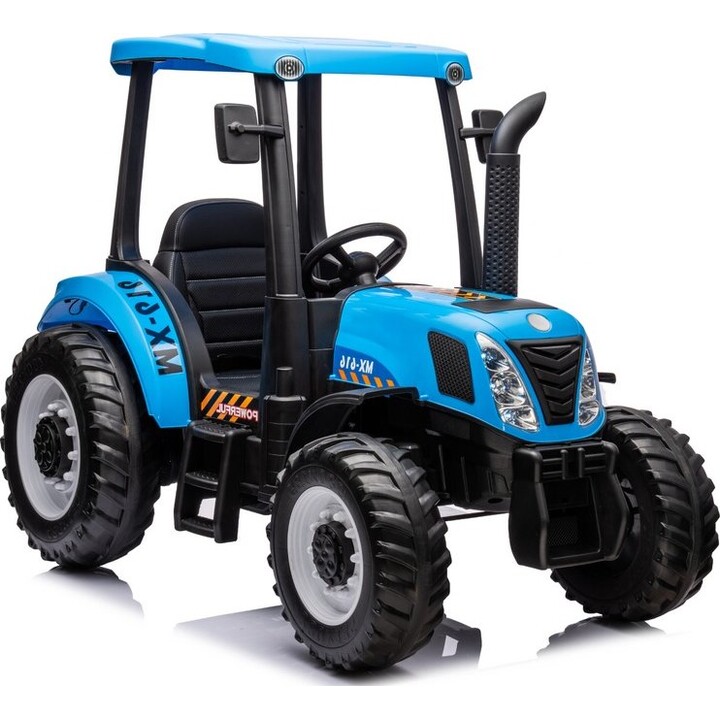 LEANToys 6863272 A011 Trator de brincar a bateria, azul, 24 V