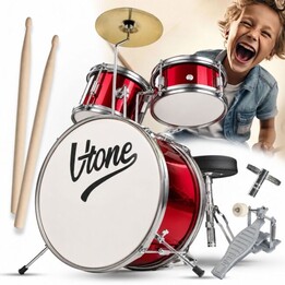 Batteria acustica mini a tre pezzi V-TONE VDJR 1 RD