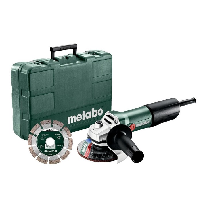 METABO SZLIFIERKA KĄT.125 W 850-125 SET +TARCZA DIAMENTOWA WALIZKA