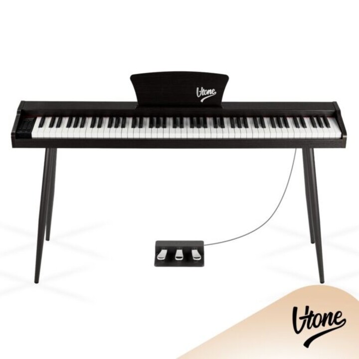 Piano digital de cuatro patas V-TONE BL-130 BK negro