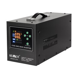 KEMOT PROsinus-1500/24-LFP4 Alimentatore di emergenza, convertitore a onda sinusoidale pura con funzione di ricarica a 24 V