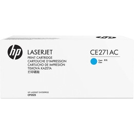 Cartouche de toner cyan LaserJet HP CE271AC pour usage professionnel