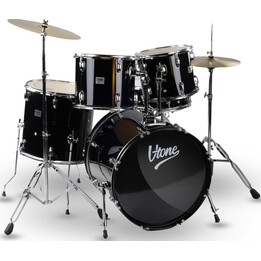 V-Tone VD Kit Pro 5-teiliges Akustik-Schlagzeug-Zubehör, schwarz