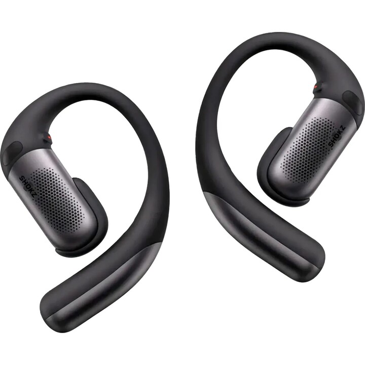 Auriculares Shokz OpenFit Pro negros con diseño de oreja abierta y Bluetooth 5.3, 12 horas de autonomía (50 horas con el estuche
