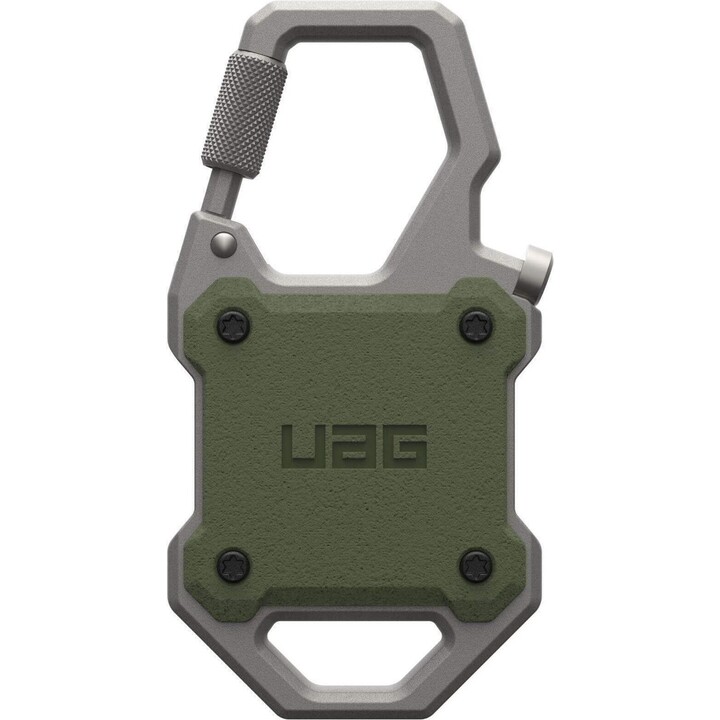 Coque UAG Monarch - AirTag (Vert olive/Argent)
